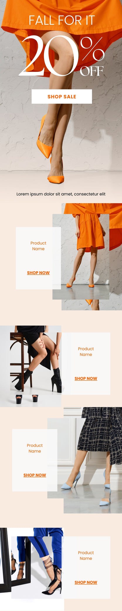 Fashion Sale Canva Email Template