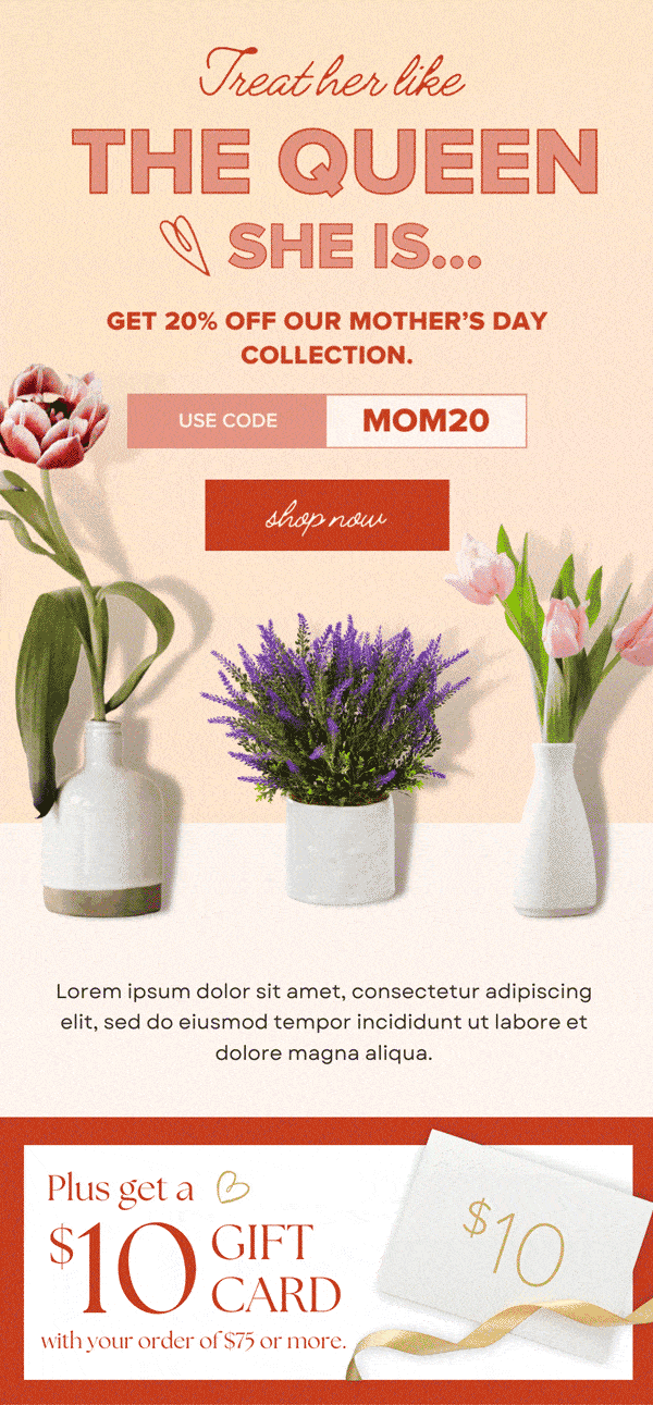 Mother's Day Holiday Email Template - Rockstar Emails