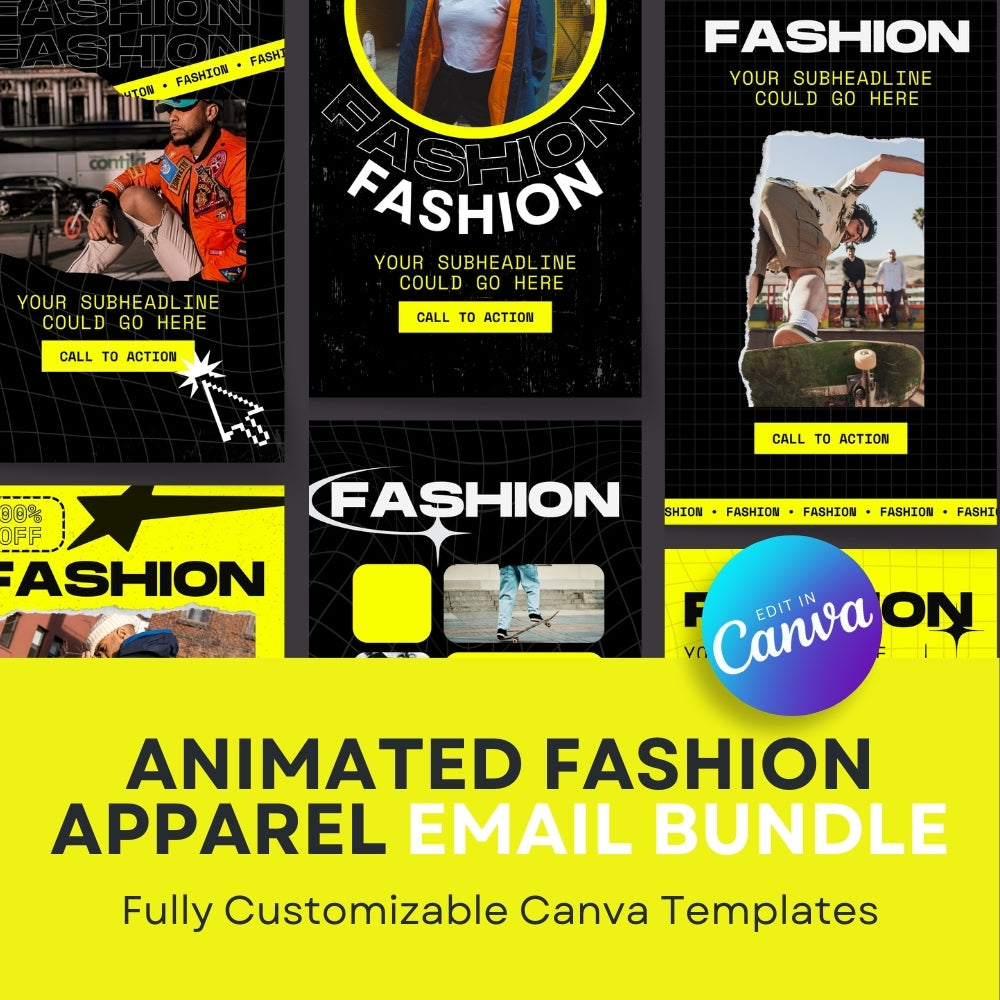 Animated Fashion & Apparel Marketing Templates