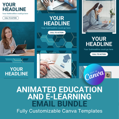 Animated Education and E-learning Email Templates Bundle