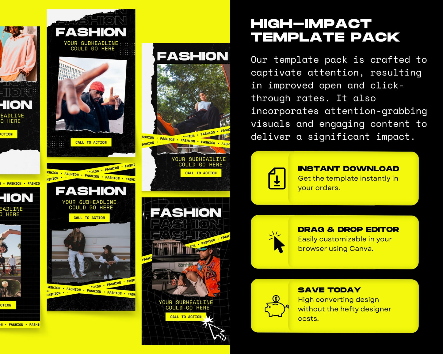 Animated Fashion & Apparel Email Marketing Templates