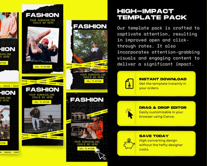 Animated Fashion & Apparel Email Marketing Templates