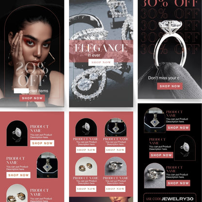 Jewelry Canva Templates