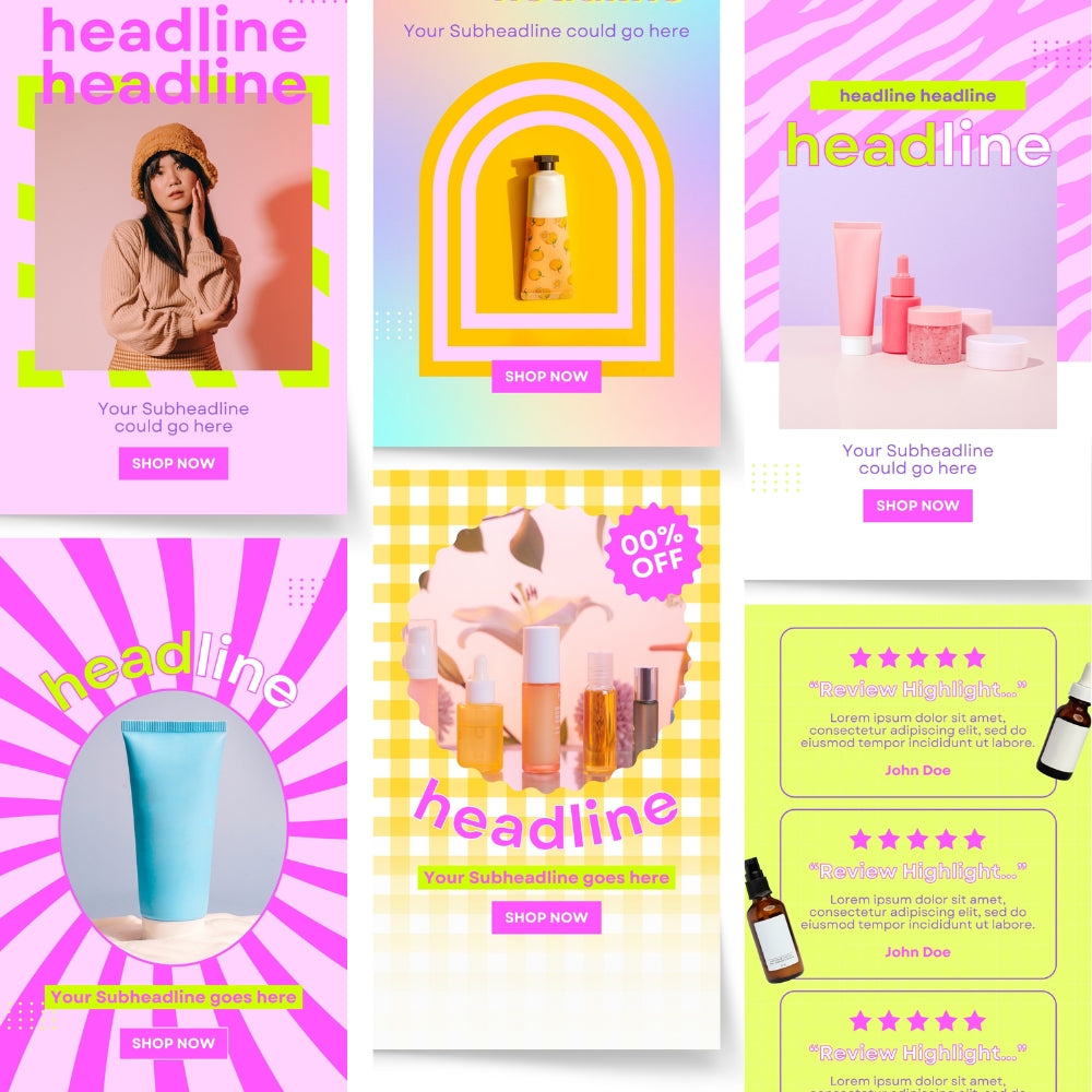 Animated Beauty Email Templates