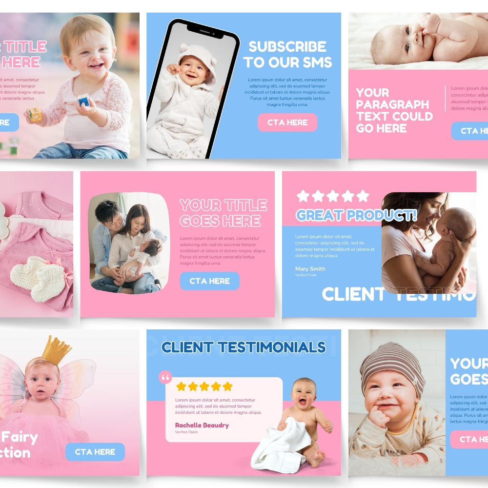 Animated Baby Brand Email Templates Bundle