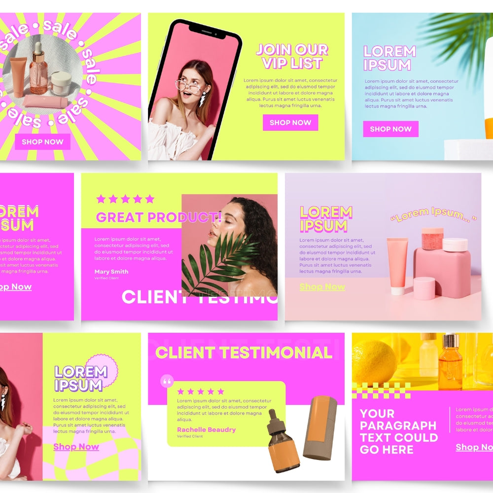 Animated Skin Care Email Templates