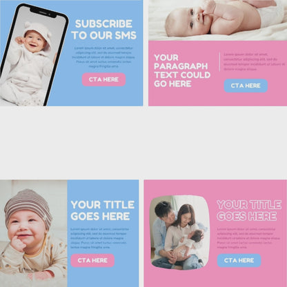 Animated Baby Brand Email Templates Bundle