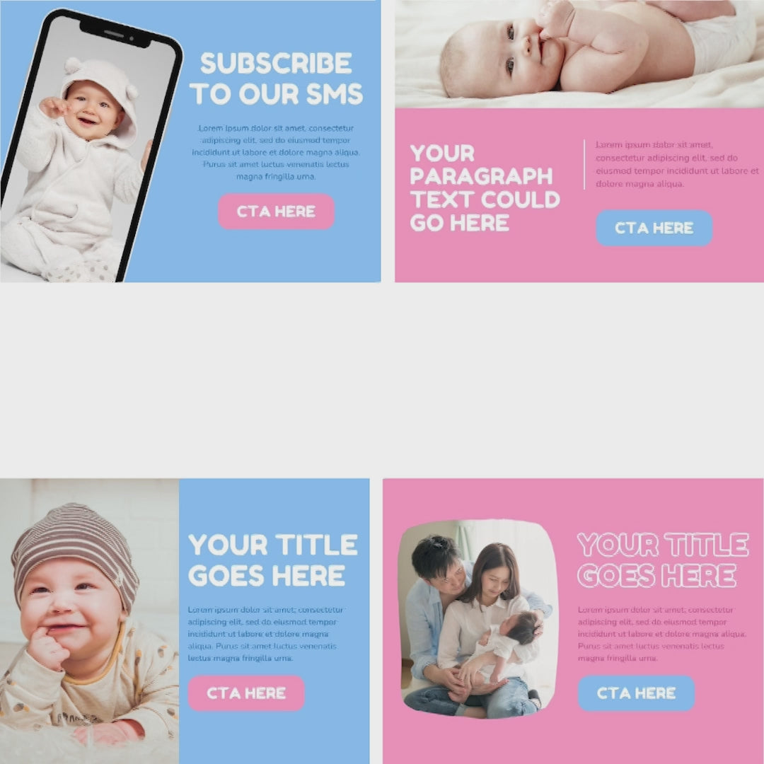 Animated Baby Brand Email Templates Bundle